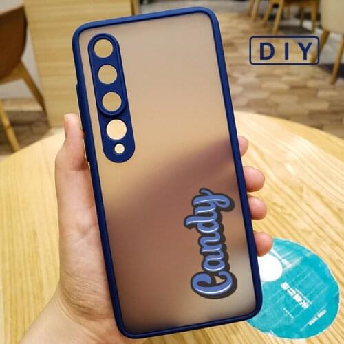 DIY Frosted Transparent Case For Redmi Note 8 9 10 Pro Max Se Xiaomi 9 10 10X 11 Pro Ultra For Woman Gril Silicone Back Cover