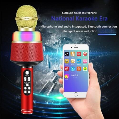 Microphone Mobile Phone K Song Bao Bluetooth Audio Live Platform Noise ReductionWireless Bluetooth Speaker Office For Xiaomi