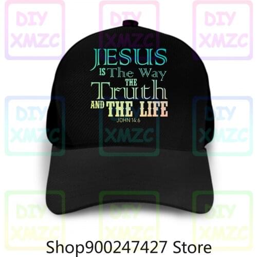 Jesus Is The Baseball Cap Way The Truth And The Life Religious Christian Hats Mens Hats