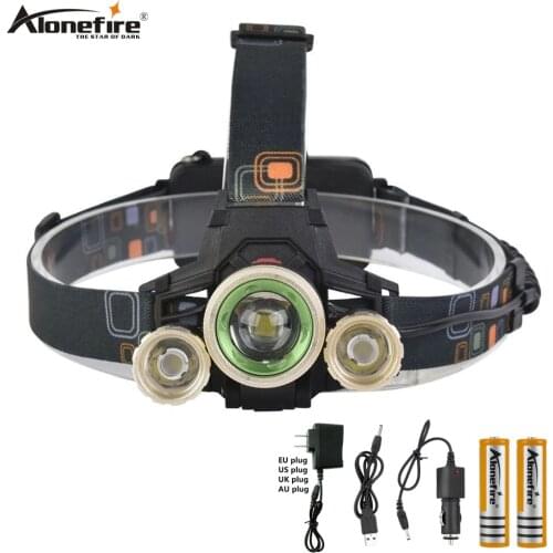 AloneFire HP97 8000LM 3LED headlamp cree T6+2R5 headlight head lamp flashlight torch Lanterna