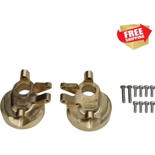RC Radio control car counterweight Brass Currie F9 Portal Steering Knuckle for Axial Capra 1.9 UTB 1 pair 190g upgrade parts