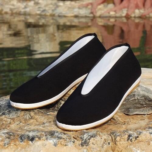 Shanghai Story Unisex Chinese Kungfu Shoes High Quality Traditional Cotton Shoes Tai Chi Wing Chun Comfortable And Breathable