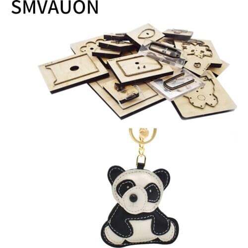 SMVAUON DIY Leather Pendant Key Pendant Phone Pendant Panda Pendant Applicable Die Cutting Machine