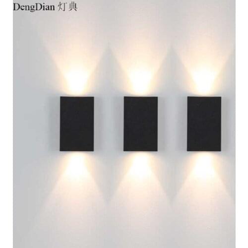 LED Outdoor Lighting for the wall Up and Down Light Waterproof aluminum Porch Lights 2W for balcony Corridor Hallway Garden