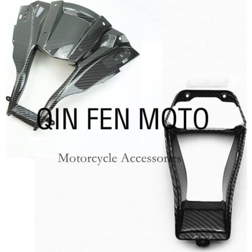 Carbon Fiber Paint Front Center Nose Dash Fairing Set Fit For Kawasaki ZX-10R 2011-2015