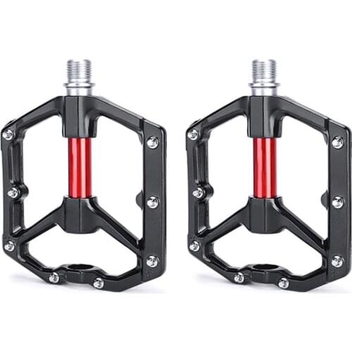 Aluminium Alloy Mountain Bike Bicycle Pedals Cycling Ultralight 4 Bearings MTB Pedals Bike Pedals Flat Bicycle Parts