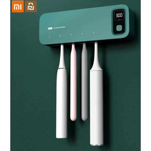 Xiaomi UV Toothbrush Sterilizer Rechargeable Drying Wall-mounted Tooth Brush Holder with LED Display