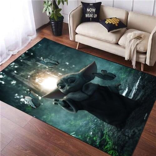 Star Wars Yoda Baby Play Mat Anti Slip Mat Anime Stitch Printed Pattern Carpet Rug for Bathroom Children Boys Floor Pads