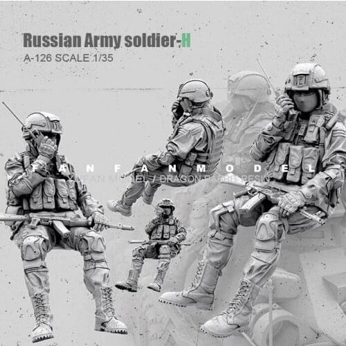 1/35 Resin model kits figure colorless and self-assembled A-126