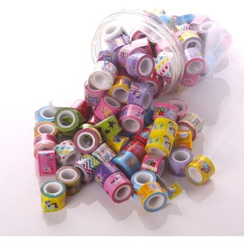 10 Pcs/Lot Mini Cute Dot Star Decorative Washi Tape DIY Kawaii Unicorn Adhesive Masking Tape For Scrapbooking Sticker Stationery
