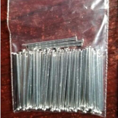 26pcs D1mm*23mm*1.8mm module power pin flat head cap straight needle tin-plating
