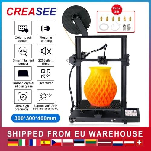 Creasee 3D Printer Aluminum DIY Kit Home Large Size Precision Printers 3D Print 300x300 TMC2208 impressora 3d