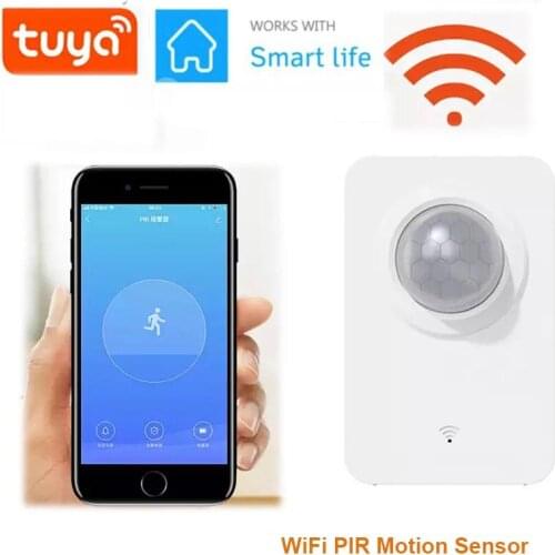 Tuya WiFi PIR Motion Sensor Wireless Infrared Detector Smart Home Security Burglar Alarm Sensor Smart life APP Remote Control