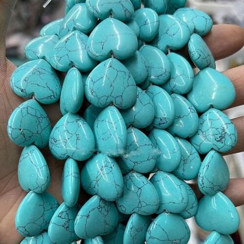 Natural Stone 20mm 25mm Heart Loose Spacer Beads For Jewelry Making DIY Jewelry Accessorries Bead For Bracelet For Women Gifts