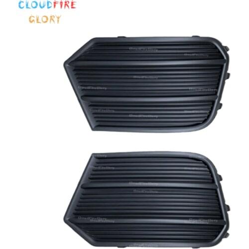 CloudFireGlory 8U0807681P 8U0807682P Pair Left+Right Lower Bumper Grille Fog Light Grille Bezel For Audi Q3 2016 2017