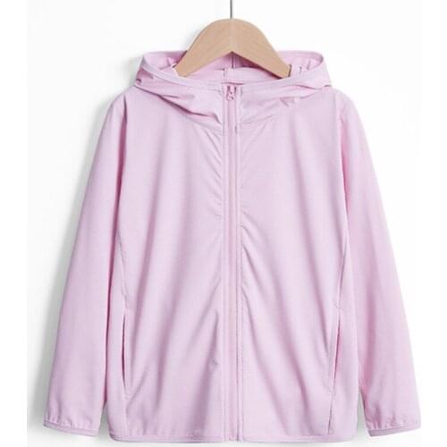 Children Solid Color Sun Protection Clothes Children Clothing For Boys Girls Anti-Mosquito Clothing Coat Summer Thin Coat