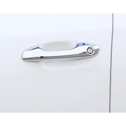 For Kia Rio 2017 2018 Chrome Door Handle Covers Car Styling Stickers Automobile Accessories & Pars 4 Pcs