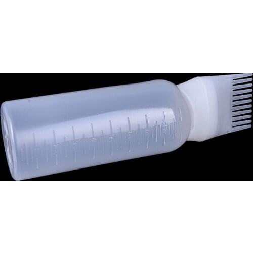 6oz Hair Dye Bottle Applicator Brush Dispensing Salon Hair Coloring Dyeing Hair Dry Cleaning Bottle for Girls