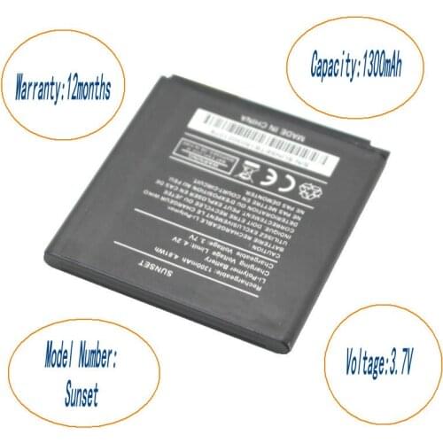 ISkyamS 10pcs/lot 1300mAh High Quality Replacement Li-ion Battery for Wiko sunset Batterie Batterij Bateria