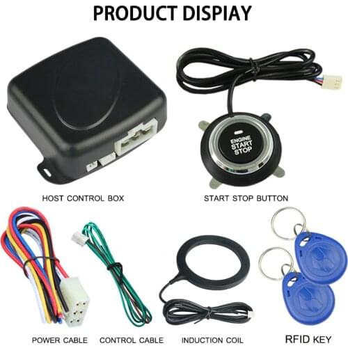 Car Engine Start Stop Button/RFID Engine Lock Ignition Starter/Keyless Engine Start Stop Push Button Starter Anti-theft System