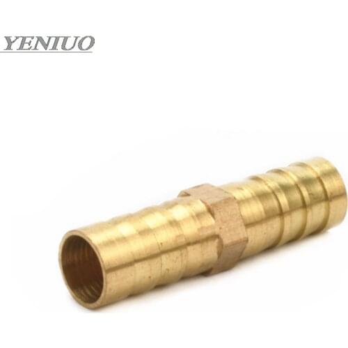 Brass Straight Hose Pipe Fitting Equal Barb 4mm - 25mm Gas Copper Barbed Coupler Connector Adapter