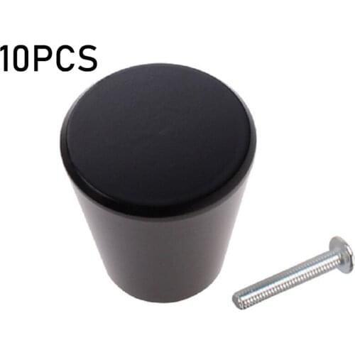 10PCS Furniture Handles Single-hole Cabinet Knobs Button Pull Handle Door Kitchen Drawer Handles Cabinet Pull Home Hardware