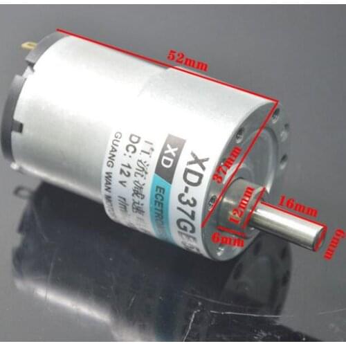 37GB520 DC deceleration micro motor 12/24V can be positive and reverse speed adjustable DC motor