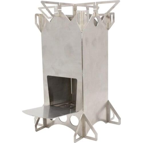 Camping Fire Stove Wood Burning Stoves Potable Folding Backpacking Stove For Outdoor Cooking Picnic BBQ Hiking Survival Kit