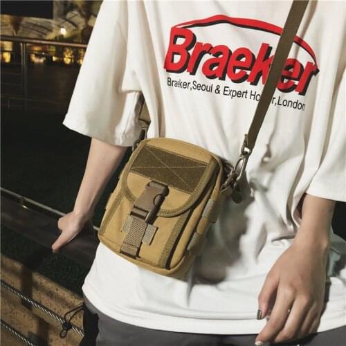 Disco dancing bag ins tide shoulder bag fashion crossbody bag mens mini hip hop mobile phone bag small bag mens bag