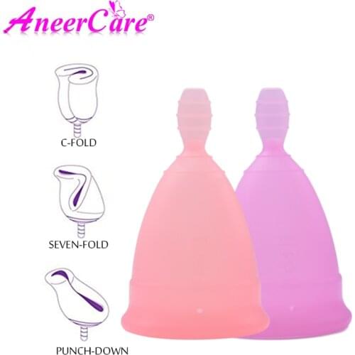 Vaginal menstrual cup period cup copa menstrual de silicona medica reusable coletor for women feminine hygiene Vagina Care