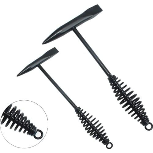 Pointed Welder Hammer Steel Hammer Window Breaker Glass Emergency Hammer Spring Handle Welder Construction Tool Multi Hammer