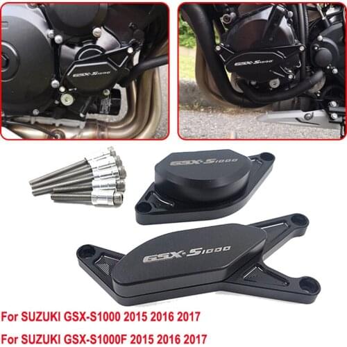 For SUZUKI GSX-S1000 GSX-S 1000 GSX-S1000F 2015 2016 2017 CNC Crash Pads Engine Guards Frame Slider Falling Protection Moto Part