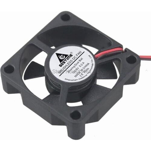 5Pcs Gdstime Ball Bearing DC 5V 2Pin Mini Cooling Brushless 3510 Fan 35MM 35x35x10mm Small Cooler