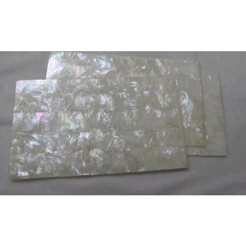 5pcs/lot top grade1.5MM thicker white mother of pearl sheets 140x240mm MOP laminates furniture inlay guitar inlay accessories