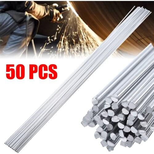 1.6*500mm 50pcs Aluminum Welding Rods Sticks Low Temperature Solder Rod No Need With Low Melting Point Welding Soldering Tool