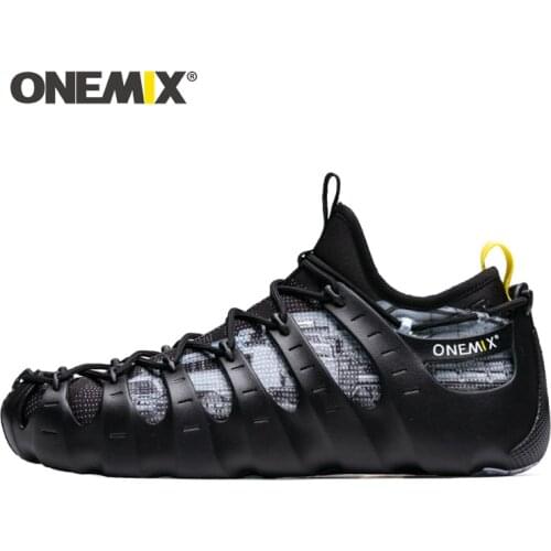 ONEMIX Brand Original Men Running Shoes Plus Size Fashion Men Sneakers Personality Women Wedges Sandals Lace up Jogging Shoes