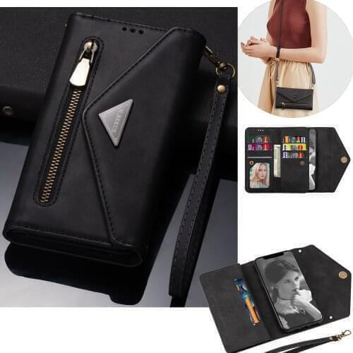 For Samsung A20 Phone Case Leather Crossbody Strap Wallet Card Case For Samsung Galaxy A31 A11 A42 A21 A41 A91 A81 s9 a51 Cover