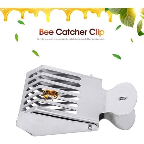 1 PCS Stainless Steel Bee Catcher Cage Beekeeping Queen Bees Marking Catchers Clip Durable Material Beekeeper Apiculture Tools