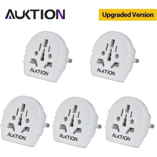 2021 New AUKTION Universal EU Plug Adapter 16A Electrical Plug Converter AC 250V Travel Charger Wall Power Adapter For US UK AU