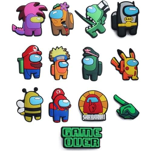 Novelty Single Sale 1pc PVC Game Shoe Charms Shoe Accessories Shoe Decoration for Croc JIBZ/ Wristbands Kids Party Xmas Hot Sale