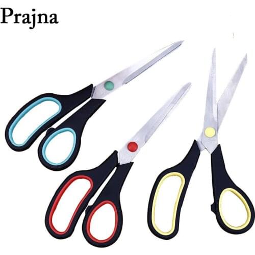 Prajna 8.5 Inch Softgrip Scissors Stainless Steel Office Students Paper-Cut Sharp Shears DIY Home Kitchen Tools Textile Scissors