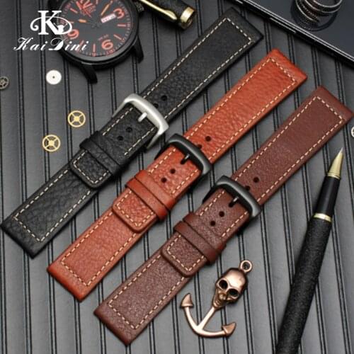 22mm for Eco-Drive Leather watch band Sao orange BM8475-26EB/00F00X series leather bracelet man Calfskin top soft Comfortable