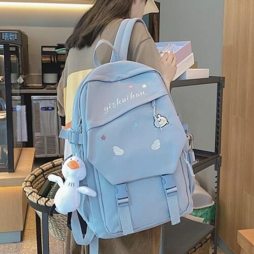 School Backpack for Girls Nylon Backpacks Casual Women Anti Theft Rucksack Ladies Large Capacity Bookbag Fashion Female Mochila