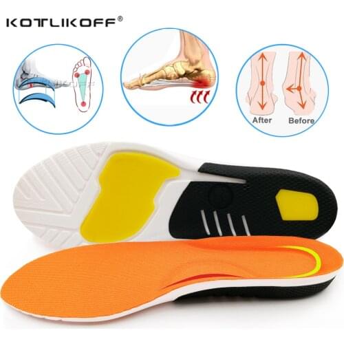 KOTLIKOFF Sport Insole Silicone Orthopedic Foot Care For feet Shoes Sole Heel Pain Plantar Fasciitis Shock Absorption Pads
