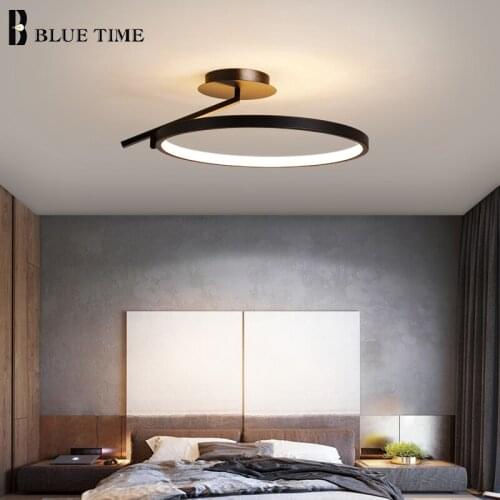 Modern Led Ceiling Light Luminaires Black&Gold Home Chandelier Ceiling Lamp for Living room Bedroom Dining room Kitchen Lamps