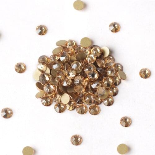 CTPA3bl BSapphire Rhinestones Flatback Small Facets Non Hotfix Strass Glitter Glass Crystal Stone For Craft Clothes Accessories
