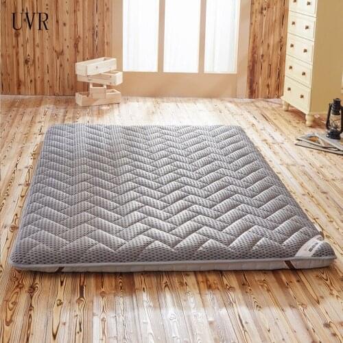 UVR Breathable Mesh Mattress 4D Thicker Floor Mat Student Dormitory Single Double Mattress Bedroom Tatami Bed Mat Full Size