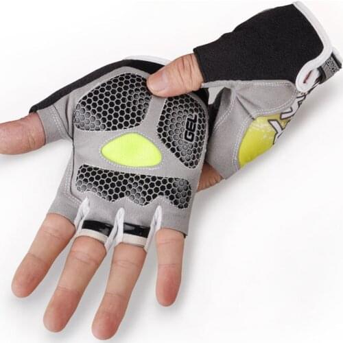 Gel Pad Cycling Gloves Non-slip Bicycle Soft Half Finger Outdoor Bike Sports Fitness Weightlifting Training Men Women Running