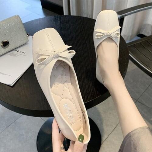 WHNB Zapatos De Mujer Women Cute Sweet Green Soft Flat Shoes Ladies Cool Yellow Office Spring & Summer Shoes Zapatos