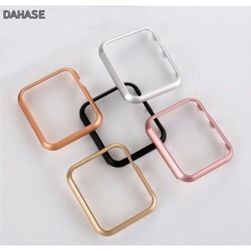 Hard Aluminum Alloy Metal Cover For Apple Watch Case 44mm 40mm 42mm 38mm iWatch Series 5 4 3 2 1 Plating Protective Shell